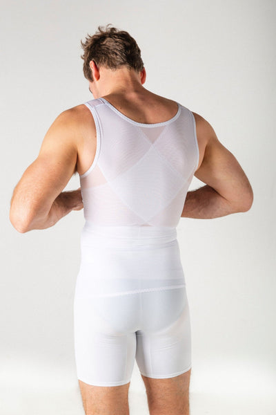 MEN'S SCULPTING TOP WITH WAIST TRAINER - Shape Clothing